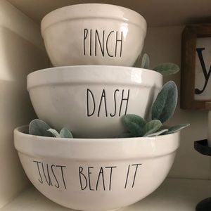 Authentic Rae Dunn mixing bowls 3 prices